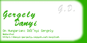 gergely danyi business card